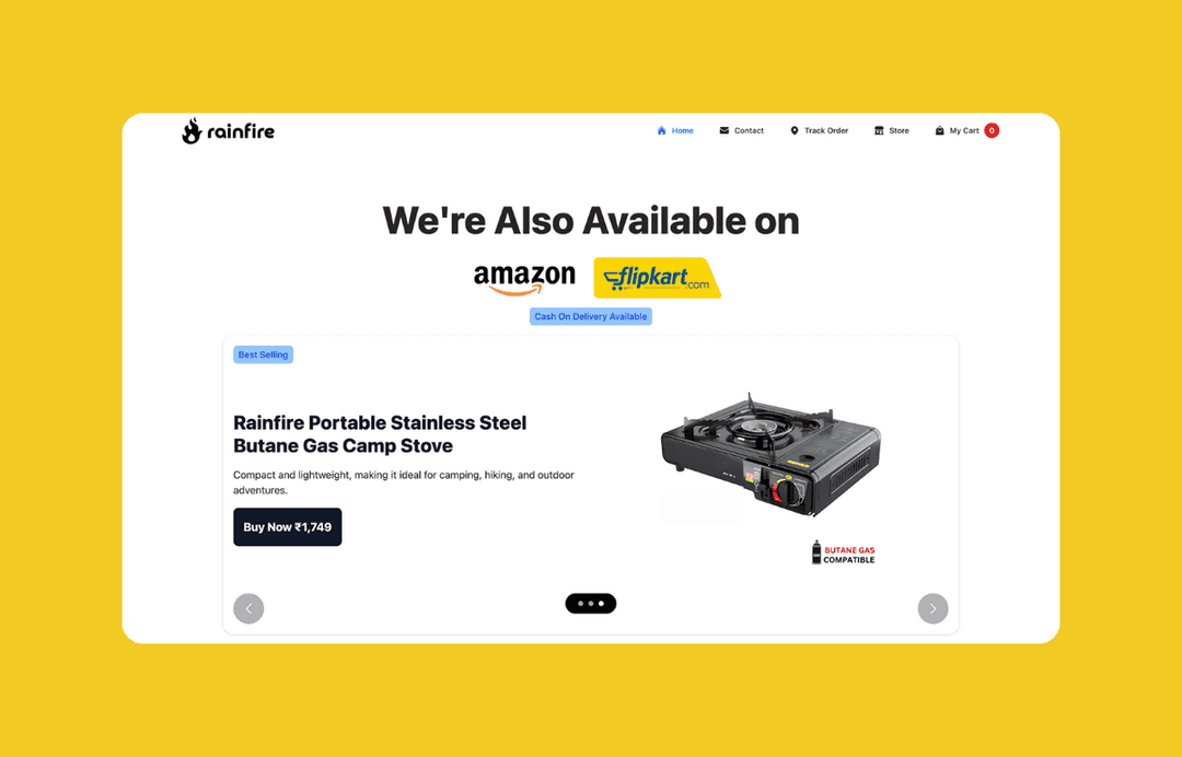 Rainfire E-Commerce - Full Stack